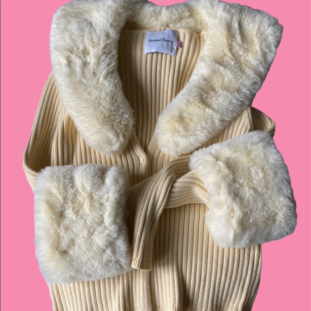House of sunny yellow cardigan